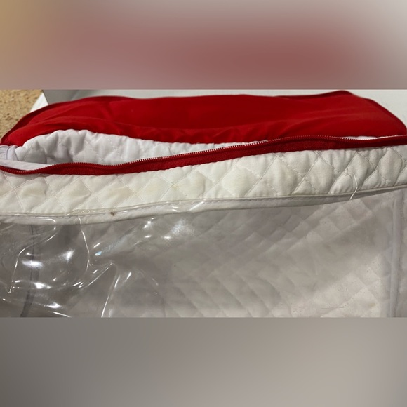 SANRIO Smiles Hello Kitty Red White Cherry Bag Soft Clear Vinyl Screen RARE - Picture 7 of 7